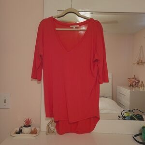 Express One Eleven Pink Top